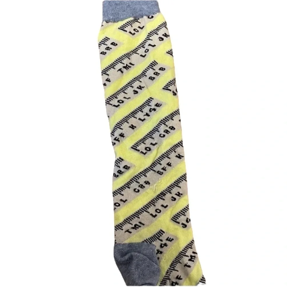 4/$25 Little Miss Matched Girls Knee High Socks Colorful Ruler School One Size